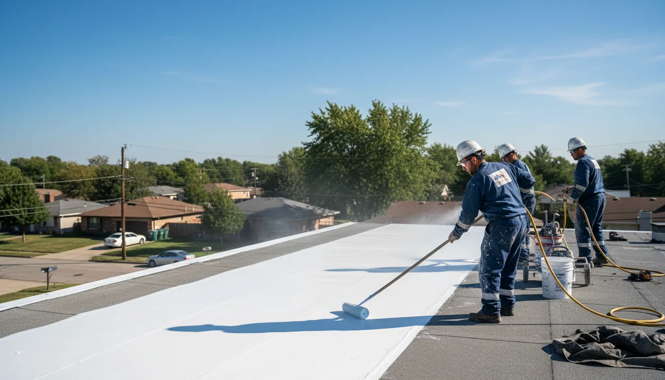 Commercial roof coating in Purcell, MO near me